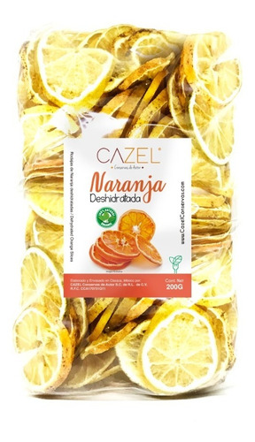 Naranja Deshidratada En Rodajas 200g Oaxaca Natural