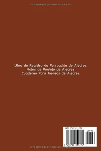 Cuaderno De Ajedrez Para Anotar Movimientos Y Analizar Estra