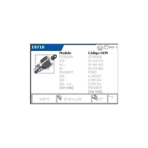 Sensor Temperatura Refrigerante Citroen Peugeot 405 505