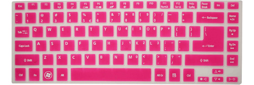 Pcprofessional Hot Pink Ultra Thin Keyboard Cover Silicona