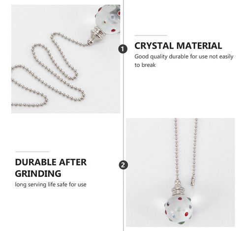 Cadena Colgante Crystal Charm Para Ventilador De Techo, 50 C