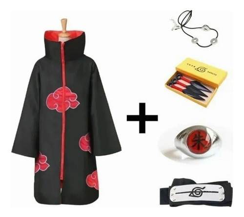 Akatsuki Naruto Bata, Accesorios, Capa De Cosplay