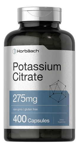 Citrato De Potasio 275 Mg Formula Avanzada 400 Capsulas