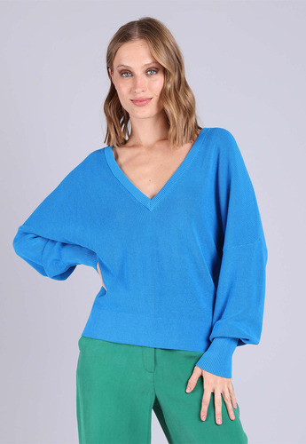 Sweater De Punto Con Escote En V Mujer Esprit 083ee1i308