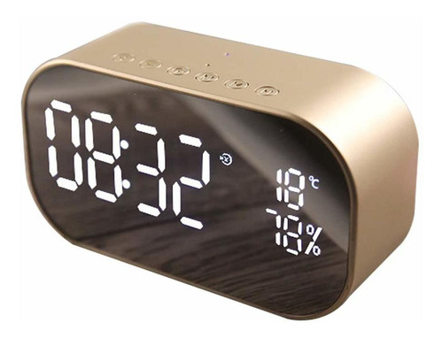 Reloj Altavoz Bluetooth Inalambrico Espejo Digital Usb