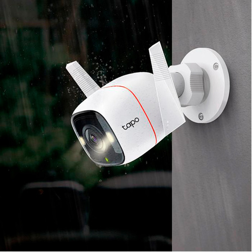 Imagen 2 de 2 de Camara Vigilancia Wifi Tp-link C320ws Exterior 2k Qhd 2.4ghz Color Blanco