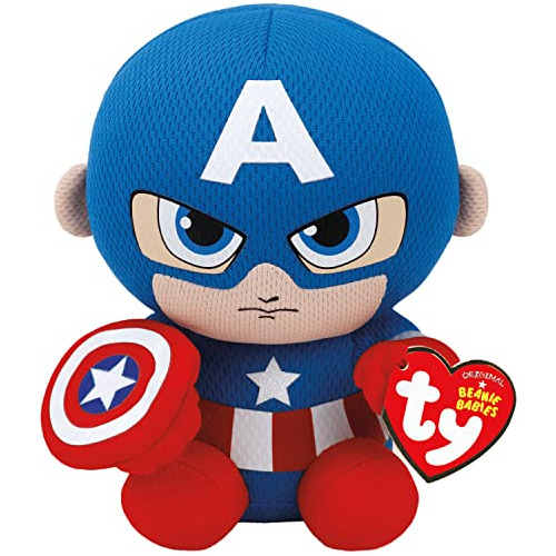 Capitán América Plush Azul Rojo Blanco Regular