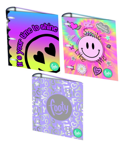 Carpeta Escolar N*3 3 X 40 Footy Smile