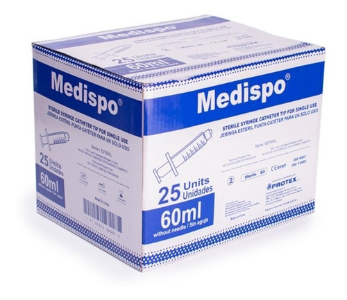 Jeringa De 60ml Caja X 25 Unidades 