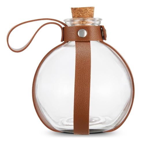 Botella De Vidrio Camaleón Cósmico 1l Con Corcho Marrón