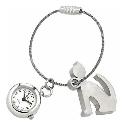 Jas Unisex Novedad Cintur N Fob - Reloj Llavero Silueta Gato