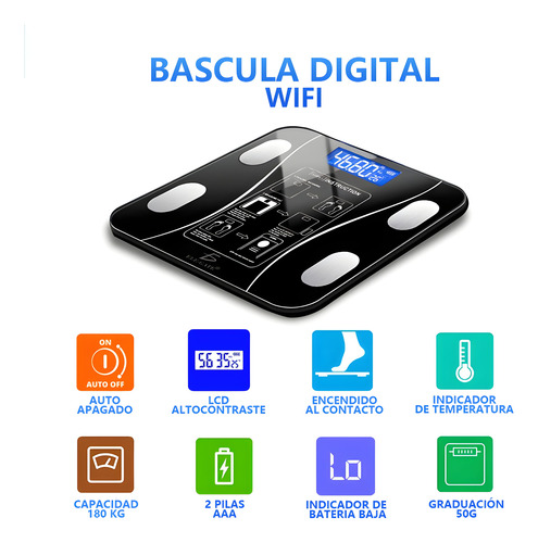 Balanza Báscula Digital Corporal Alta Precisión Hog.87.app