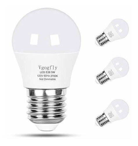 Bombilla Led 5w, Equivalente A 40w, Luz Cálida 2700k, Base