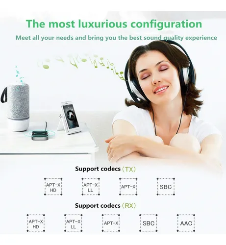 Transmisor Receptor De Audio Vikefon Csr8675 Aptx Hd/ll 5.0