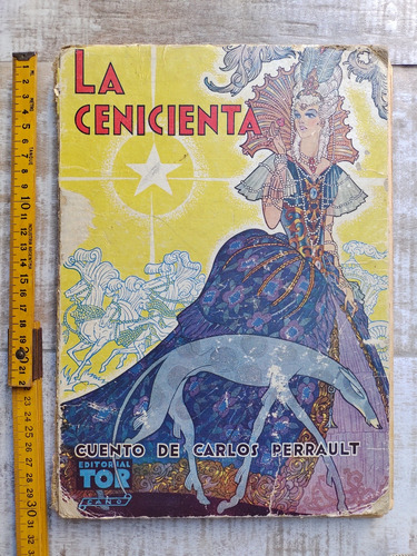 Antiguo Libro La Cenicienta Carlos Perrault Ed Tor 1942 