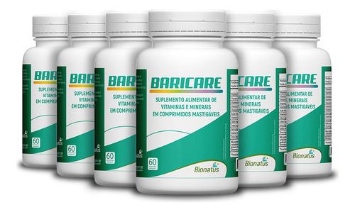 6x Baricare Bionatus Vitamina Bariatrica 60caps