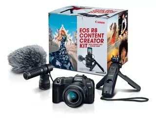 Canon Eos R8 Content Creator Kit (lente, Microfone E Tripé)