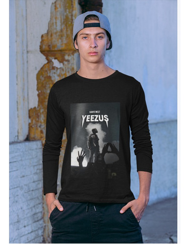 Polera Larga  Kanye West Musica Rack Yeezus Estampado