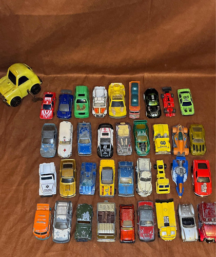 36 Autos Colección 1 A Cuerda Hot Wheels Mayorete Regalo