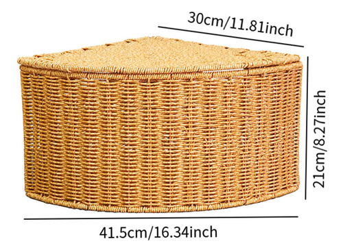 Corner Storage Organizer Sundries Organizer Basket Woven S
