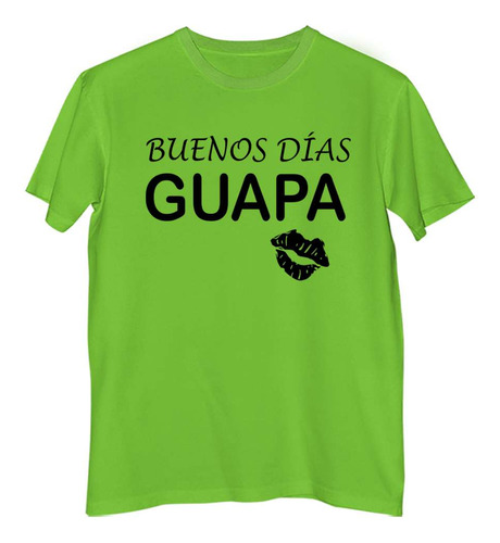 Remera Niño Color  Buenos Dias Guapa Besos