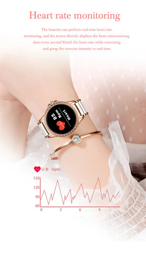 Reloj Int Smartwatch Mujer Estilo Sofisticado Y Ligero Ip67