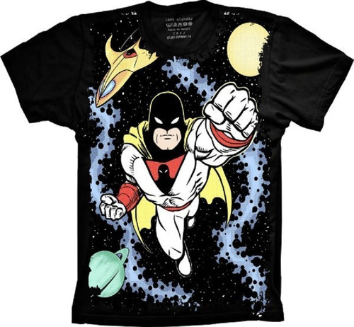 Camiseta Frete Grátis Plus Size Super Herói Space Ghost