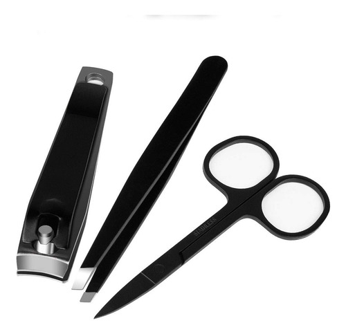 Juego De 3 Cortaúñas De Acero Inoxidable, Cortadores De Uñas