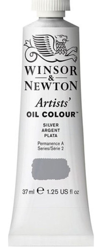 Pintura a óleo Winsor & Newton Artist 37 ml S-2 para escolher a cor do óleo prata/prata