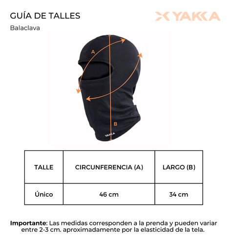 Mascara Cuello Termico Balaclava Sublimado 1era Piel Yakka Color Cosmos Talle Único