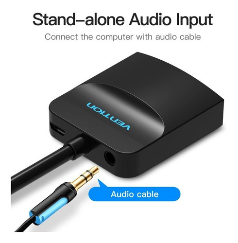 Imagen 3 de 10 de Cable Adaptador Vga Macho A Hdmi + Audio + Micro Usb Vention