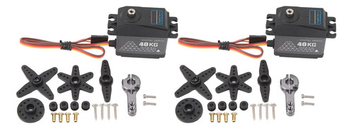 Set De 2 Servos Rc Servo De Alta Torsión De 40 Kg, Juego De