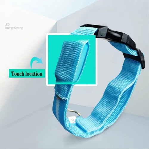 Collar Para Perro/gato Con Luz Led Luminoso Ajustable