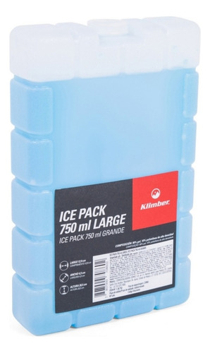 Hielo Artificial Ice Pack Gel Large 750 Ml Klimber