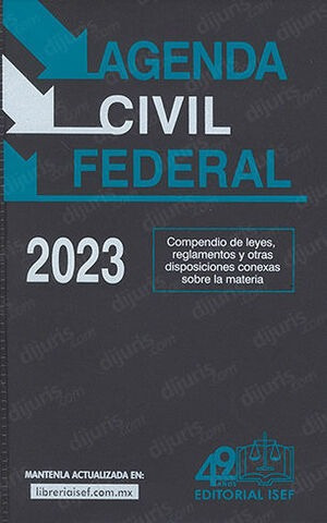 Libro Agenda Civil Federal  -  33.ª Ed. 2023 Original