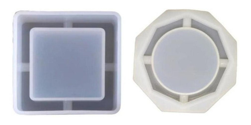 Molde De Silicone Formato Cinzeiro Hexagonal E Quadrado