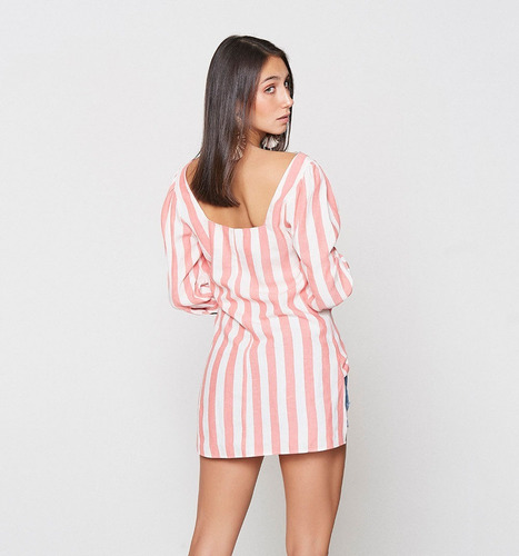 Blusa Studio F Mujer Bluson Casual Camisa Playera Elegante S