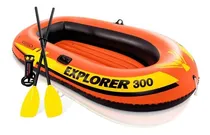 Comprar Bote Explorer 300 Intex Inflable Con Inflador Y Remos