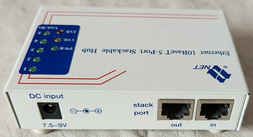 Switch Hub 5 Bocas Rj45 10baset Port Stackable 5 Bocas (Usado)