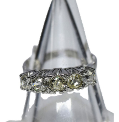 Gran Anillo Cintillo  Art Deco Platino 950 1,5 Ct Brillantes