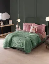 Comprar Cobija Vianney Cobertor Invernal King Color Jade Con Diseño Jade De 250cm X 220cm