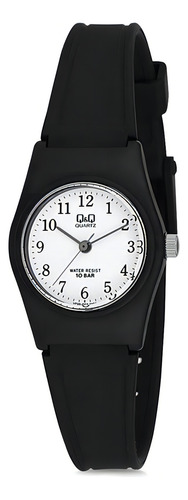 Reloj Q&q Contra Agua Mujer Plastico Vp35j002y Relojesymas Color de la correa Negro Color del fondo Blanco