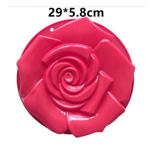 Molde De Silicon Pastel Rosa Flor