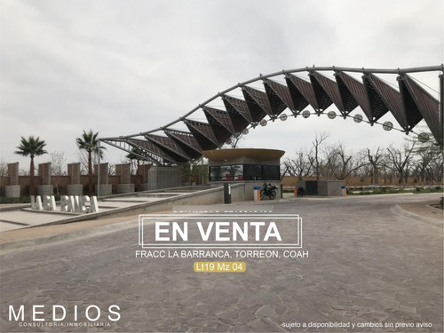 Terreno En Venta En La Barranca