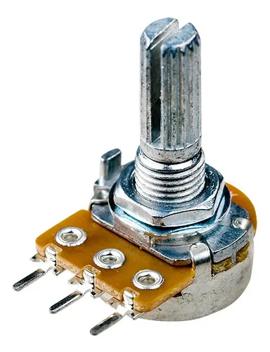comprar Potenciômetro 16mm Log A1k  Eixo Estriado Com 20mm - A1kl2