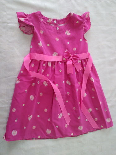 Vestido Floreado Talle 5 Niña 3 A 4 Años