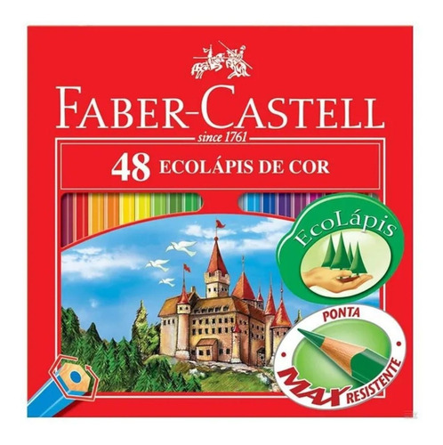 Lápis De Cor 48 Cores Sextavado 120148 Faber-castell 03473