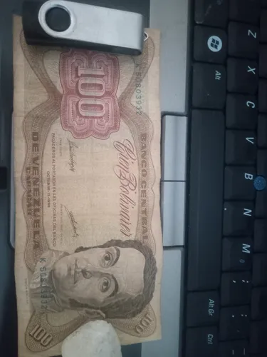 Billete De 100 Bolivares (Usado)
