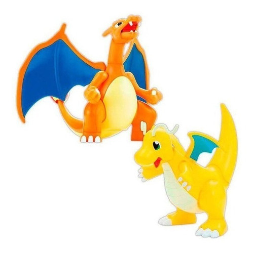 Bandai - Model Kit Pokemon Figuras De Charizard & Dragonite 