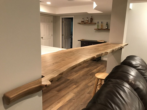 Madeira Com Borda Rustica Para Artesanato E Mesas 90x40x5